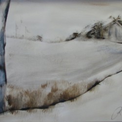 Landschaft 5     2012  Acryl       33x53