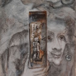 Zeitgeist der Narrin  2010  Acryl  120x60