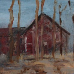 roter Kotten  2002  Acryl  24x44