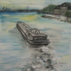 Blick auf das Schloss  2008  Acryl  100x80