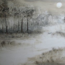 Kotten am Binnerfeld  2010  Acryl  70x50