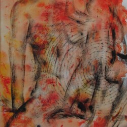 Mutter mit Kind  20012  Acryl  43x28